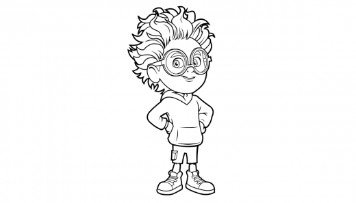 Kolorowanka Staś i fajna babcia