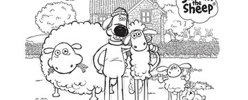 Kolorowanka Baranek Shaun