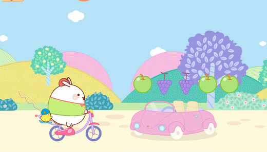 Molang - wyprawa na rower - gra dla dzieci