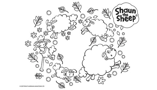 Kolorowanka Baranek Shaun