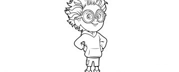 Kolorowanka Staś i fajna babcia