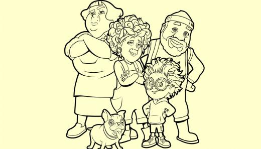 eKolorowanka Staś i fajna babcia