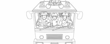 Kolorowanka - Strażak Sam 14