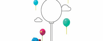 Oggy Oggy - pokoloruj balon