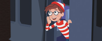 Połącz kropki gdzie jest Wally