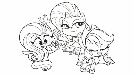Kolorowanka Elektroniczna Pony Life