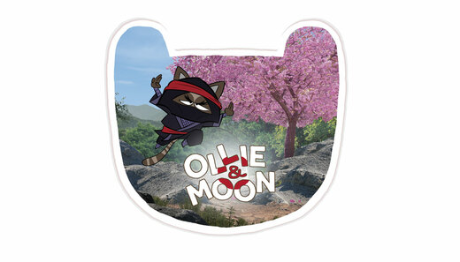 Naklejka Japonia Ninja Oli i Luna