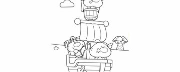 Oggy Oggy - kolorowanka