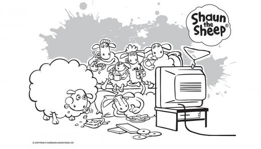 Kolorowanka Baranek Shaun